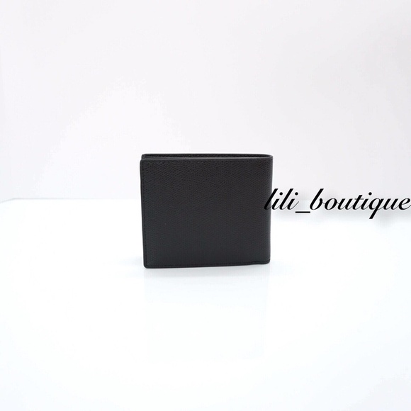 NWT Michael Kors Men's Warren Billfold Bifold Wallet Leather Black $118 No Box - Picture 2 of 7